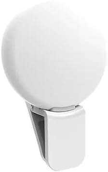 Clip-on LED Selfie Ring Light, Small Pocket-Size, 3 Brightness Levels, Rechargeable, Phone Camera Light, White