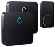Wireless Doorbells for Home with 2 Plug-In Receivers, Waterproof Door Chime at Over 1300 Feet,Door Bell Ringer Wireless,With a Maximum Volume of 120 dB, Adjustable Volume and LED Flash