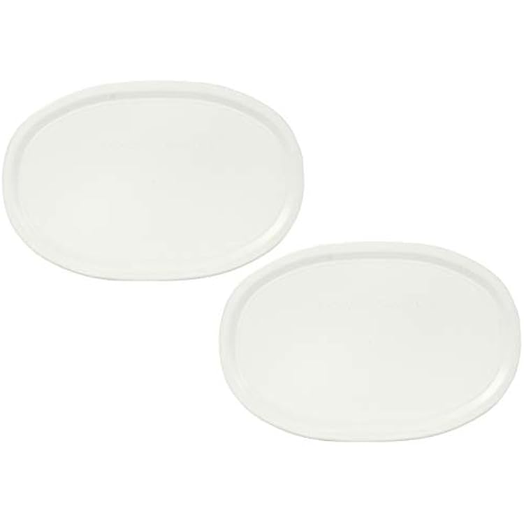 CORNINGWARE French White 23-oz Oval Plastic Cover - 2 Pack