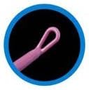 Bionix Safe Ear Curettes, Purple Versaloop, Box/50