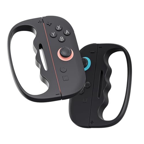 ECHZOVE Switch 2 Boxing Grips for Fighting GamesErgonomic Handle for Better Control & Comfort, Perfect for Switch 2 Boxing Games, Must-Have Switch 2 Accessories for Joy-Con ControllersBlack