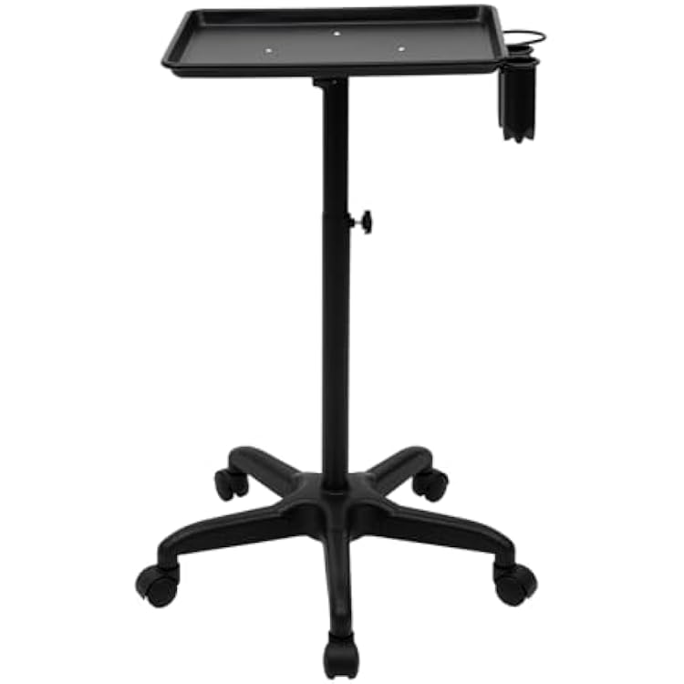 Beauty Salon Movable Trolley Cart, Hair Salon Spa Rolling Tray Cart with Wheels Medical Tool Storage Trolley Organizer Stand Professional Salon Roller Trolley CartUS Stock