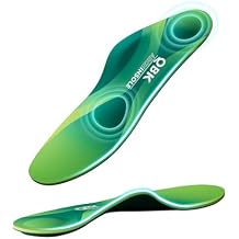 Orthotic Insoles for Flat Feet, QBK Arch Support Inserts, Relieve Plantar Fasciitis, Metatarsalgia, Achilles Tendonitis, Heel Spurs, Size XL