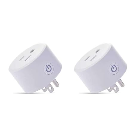 Zigbee Smart Plug, Easy Setup, Work with SmartThings/Google Home, Voice Control with Alexa,10A, Hub Required, Pack of 2