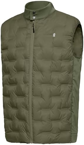 Little Donkey Andy Mens Lightweight Puffer Vest, Outdoor Windproof Sleeveless Jacket for Hiking Travel Golf