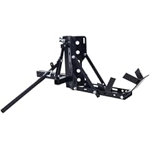 800LBS Motorcycle Trailer Hitch, Scooter Hauler Mount Rack, 2" Motorcycle Tow Carrier Receiver, Heavy Duty Steel, Black