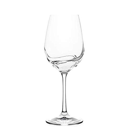 6 Crystal Glasses for Wine - Wine Bordeaux Tasting - Service Révolution Grand Cru 55 cl 18,5 fl oz - Klein House - Company : Artisan du Cristal - Gift Set - Stamped : 54120 Baccarat France