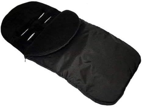 Universal Footmuff Fit Pushchair Buggy Stroller Pram Baby Cosy Toes Plain Colour Warm Winter Protection (Black)