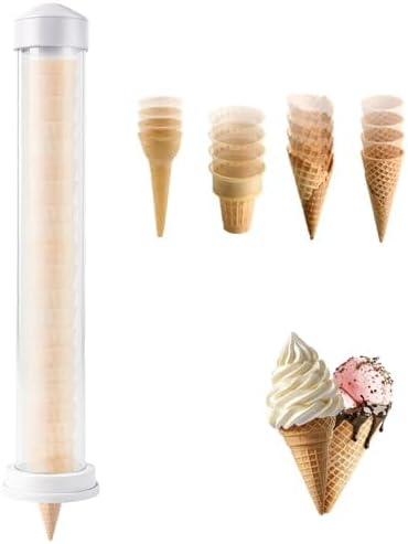 BAOSHISHAN Ice Cream Cone Dispenser 53cm Ice Cream Cone Stand Cone Crispy Dispenser Ice Cream Machine Egg Cup Holder