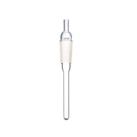 100mm 24/40 Glass Thermometer Adapter Lab Thermometry Tube with Narrow Mouth
