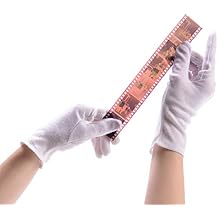PHOTOMYNE Photo Handling Cotton Gloves for Delicate Items | Moisturizing Cotton Gloves for Dry Hands for Overnight Night | Multi use Cotton Gloves - 3 Pack