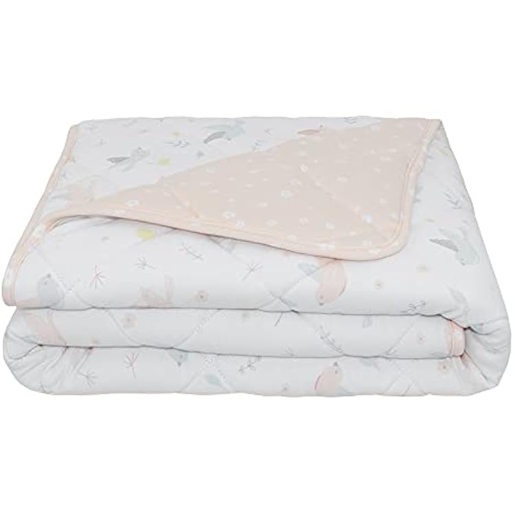 Living Textiles 100% Cotton Baby Blanket - Ava Birds | Ultra Soft, Lightweight, and Versatile | Baby Essentials | Baby Gift Ideas | Oeko-Standard 100