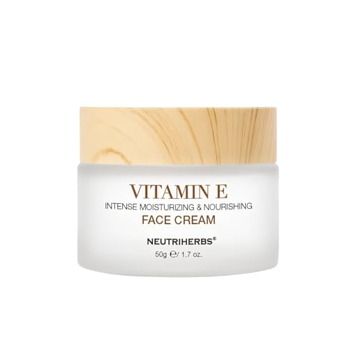Neutriherbs Vitamin E Face Cream,Day and Night Facial Moisturizer for Women and Men, Nourishing and Hydrating Fit for Sensitive Skin - 1.7 oz