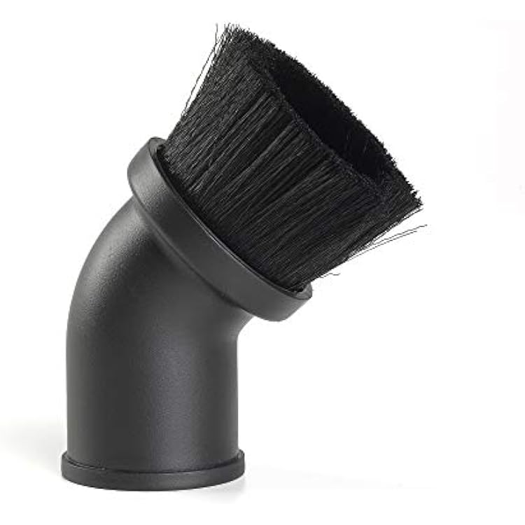 CRAFTSMAN CMXZVBE38725 1-78 in. Dusting Brush Wet Dry Vac Attachment, Industrial-Grade Shop Vacuum Accessory for Cleaning Stubborn Debris, Fits 1-78 in. Hose Diameter