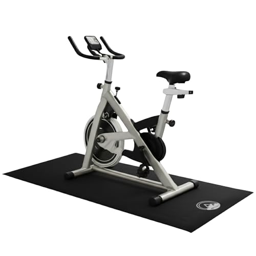 Treadmill & Exercise Equipment Mat Non-Slip, Waterproof Pad for Bike, Walking Pad, Elliptical or Home Gym Noise-Reducing Workout Floor Protector by Wakeman
