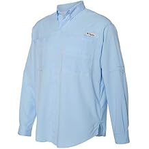 Columbia Mens PFG Tamiami II Long Sleeve Shirt , White Cap, Small