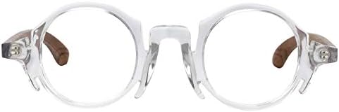 Zeelool Vintage Small Round Blue Light Blocking Glasses Unisex Acetate Eyewear 41mm Charlie ZOA01767
