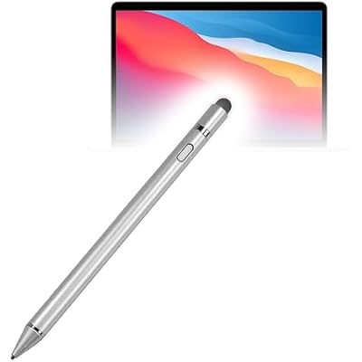 BoxWave Stylus Pen Compatible with Apple MacBook Air 13-inch M1 2020 - AccuPoint Active Stylus, Electronic Stylus with Ultra Fine Tip - Metallic Silver
