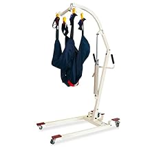Patient Lift Hydraulic Body Hoyer Lift with Medium Sling for Home Use 400lbs Weight Capacity (Unfoldable Manual)