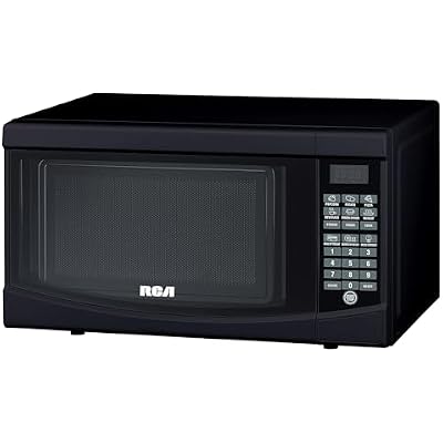 RCA 0.7 Cu. Ft. Microwave Oven - Small Microwave Oven Compact Microwave Ovens for Small Spaces, Countertop, Apartment 700 Watt Microwave - Black