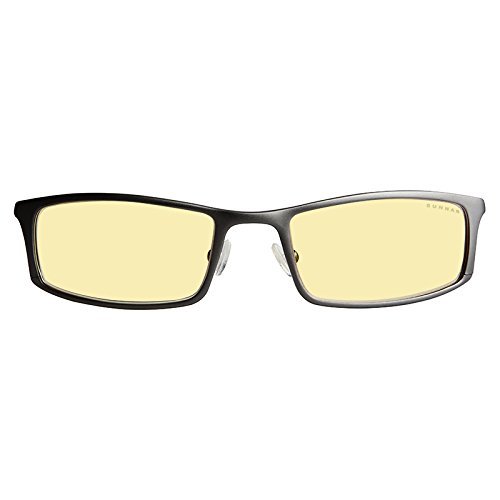 Gunnar Optiks Phenom Full Rim Ergonomic Advanced Computer Glasses with Amber Lens Tint