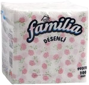 Familia Single Layer Patterned Napkin 100 Pieces