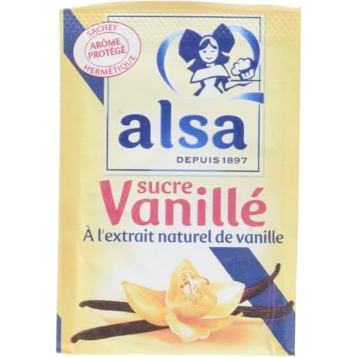 Alsa Vanilla Flavored Sugar with Natural Vanilla Extract - 12 x 7.5 g pack