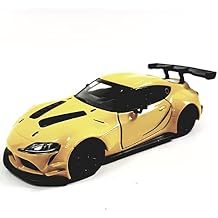 KiNSMART - Toyota GR Supra Concept Racing Edition 1:36 Scale 5" Die Cast Metal Super Sports Toy Car (Yellow)