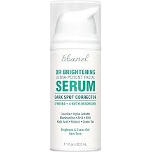 Ebanel Dark Spot Remover for Face & Body, Brightening Serum with Synovea HR, Alpha Arbutin, Niacinamide, Kojic Acid, Dark Spot Corrector for Hyperpigmentation, Discoloration, Melasma and Age Spots