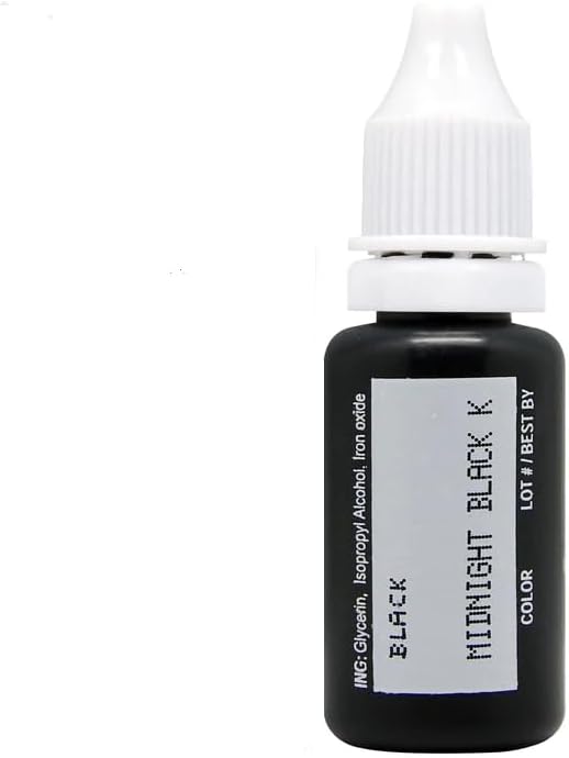 Biotouch - Midnight Black Permanent Makeup Pigment 15mL Bottle