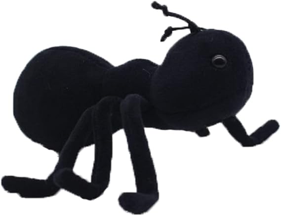 JIANEEXSQ Soft Realistic Ant Stuffed Animal Insect Plush Toy, Lifelike Ant Plush Doll, Birthday Gift for Kids (Small)