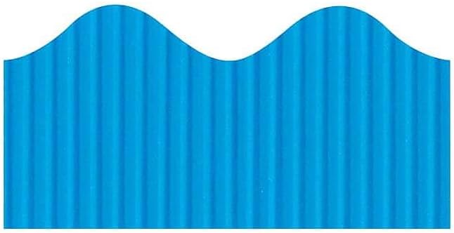 Pacon Scalloped Bordette Decorative Border, 2 14-inch x 50, Blue P0037174