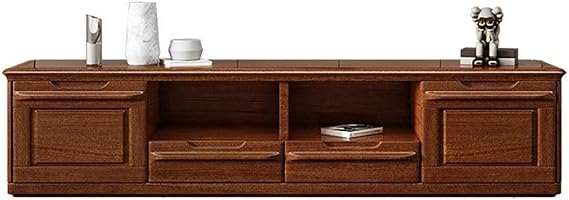 Estante para Tv Modern Light Luxury New Chinese Solid Wood TV Cabinet Golden Walnut Modern Cabinet Drawer Storage TV Cabinet Mueble para Televisor