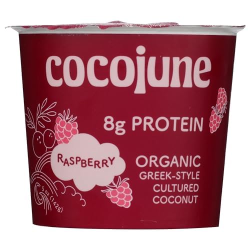 Cocojune, Organic Yogurt Coconut Protein Raspberry, 5 Ounce