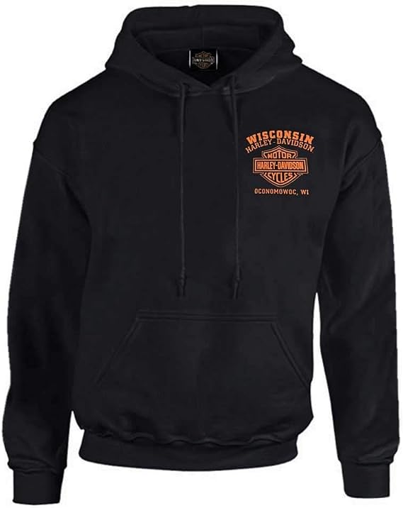 Harley-Davidson Men's Custom Freedom Fleece Pullover Hoodie - Solid