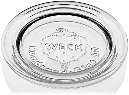 3 x Weck 60mm (2 3/8") SMALL ORIGINAL Loose Fitting Replacement Glass Lid. Fits WECK Models 080, 755, 760, 761, 762, 763, 764, 766, 902, 905, 975, 995.