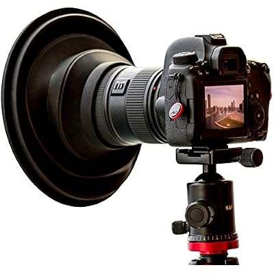 Original ULHgo Ultimate Lens Hood - Camera Lens Anti Reflection - LenSkirt Antireflection - DSLR Rubber Lens Hoods - Fits 49mm to 82mm Filter Thread - from Kickstarter