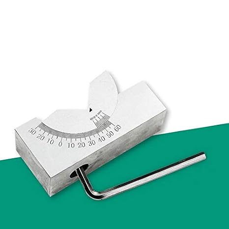 Adjustable Micro Angle Gauge High Precision Angle V Block 0-60 for Milling Lathe