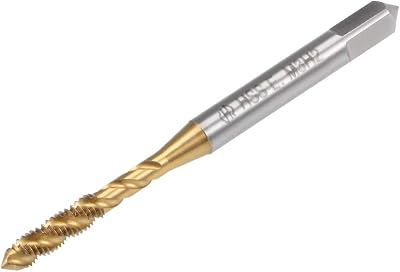 uxcell Metric Spiral Point Machine Screw Tap M3 Thread H2 Cobalt Titanium Plating M35 HSS