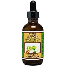 Concentrated Fragrance Oil - Apples & Cinnamon - Red Juicy McIntosh Apples, Sprinkled w/Fresh Cinnamon. Infused w/Essential Oils.(2 fl.oz.)