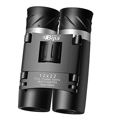BIJIA 12x22 HD Mini Compact Binoculars for Kids and Adult,Hunting,Bard Watching,Concert,Sport and Outdoor Activities Lastest Optics Coating Technology