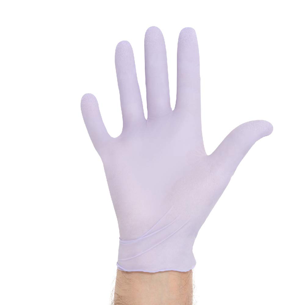 HALYARD Lavender Nitrile Exam Gloves, Powder-Free, 3.1 mil, X-Small, 52816 Box of 250