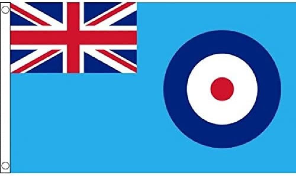 AZ FLAG - Raf Ensign Flag - 3x5 Ft - 100D Polyester Royal Air Force - British Armed Forces Banner with Two Metal Grommets - Fade Resistant - Vivid Colors - 3' x 5' Feet - 150x90 Cm