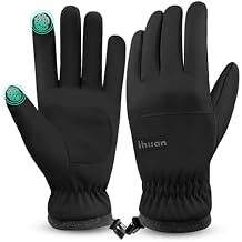 ihuan Winter Waterproof Ski Gloves Men Women, Snow Warm Cycling Cold Weather, Driving Biking Running