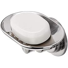 JiePai Suction Cup Soap Dish Elegant Suction Cup Soap Holder Wall Mounted Soap Holder for Bathroom Kitchen