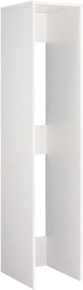 Dinos Furniture Storage, Bookshelf, Rack, Shelf, CD DVD Rack, 0.4 inch 1 cm Pitch, For Sliding Gap Storage Wagons, 2 Section Boxes Alone, Width 14.8 inches 37.5 cm No Size: A: White