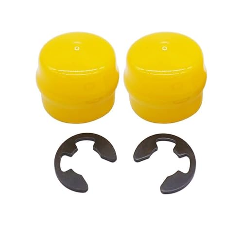 R27434 M143338 Tractor Axle Cap & Snap Ring Kit,Wheel Bearing Cap with E-Clip Ring Compatible with John Deere 102 105 115 125 145 D110 D120 D125 D130 E170 E180 2 Packs
