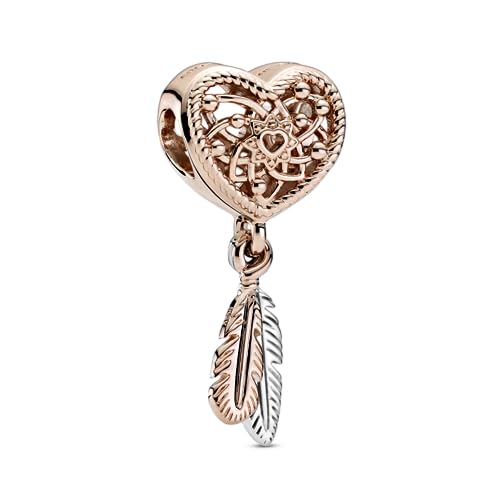 Pandora Dreamcatcher Rose and Sterling Silver Charm