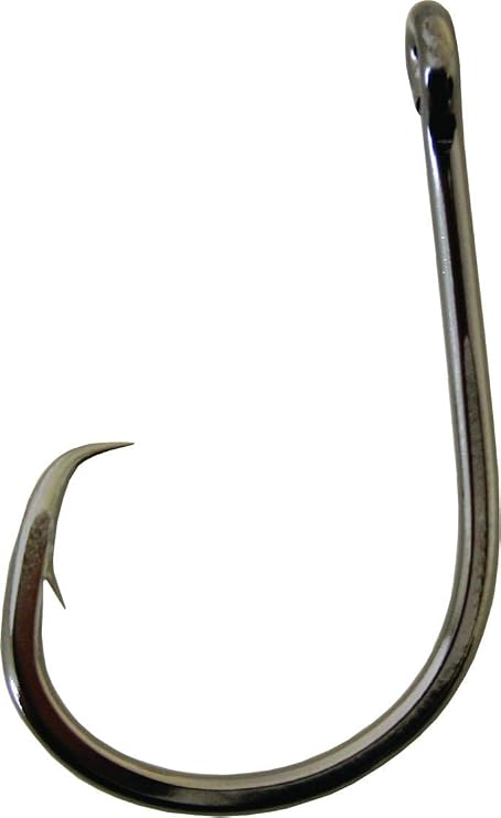 Gamakatsu 209416 Octopus Hooks Circle 4X 6/0- Straight Eye/Blk/Loose 6 per Pk,Black