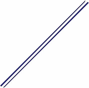 2pcs Car Body Door Side Stickers Racing Sport Stripes Auto Vinyl Decoration Compatible With Volkswagen GOLF 7 8 3-5Doors DIY AccessoriesDeep blue
